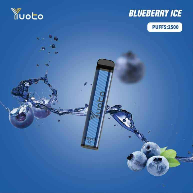 Yuoto xxl blueberry ice disposable vape 2500 puffs in dubai