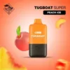 TUGBOAT SUPER 12000 PUFFS cool peach ice DISPOSABLE VAPE 5%
