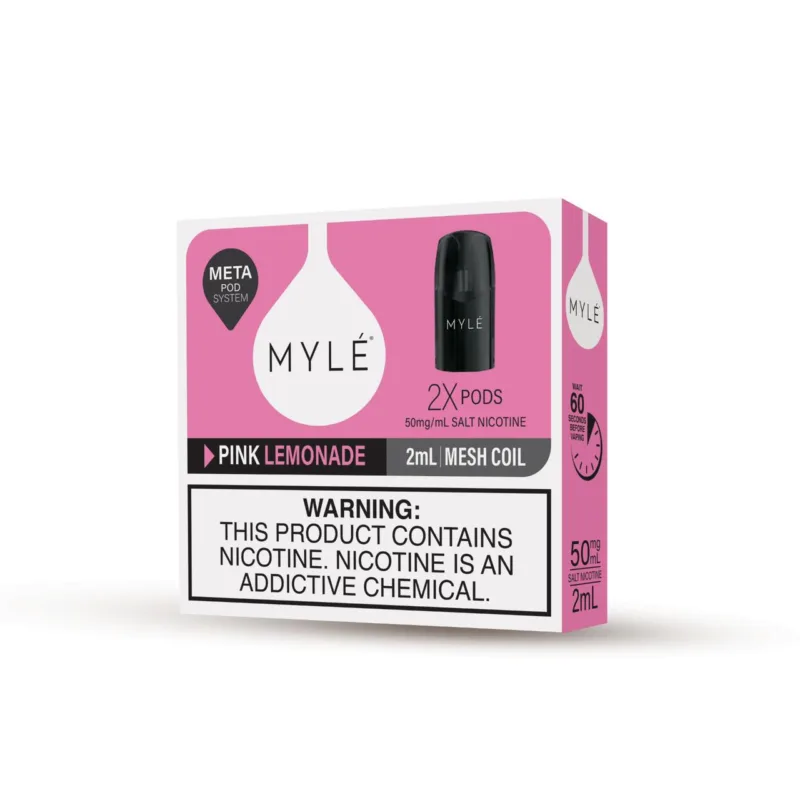 MYLE V5 META Pink Lemonade PODS 1600 PUFFS 2pcs/pack