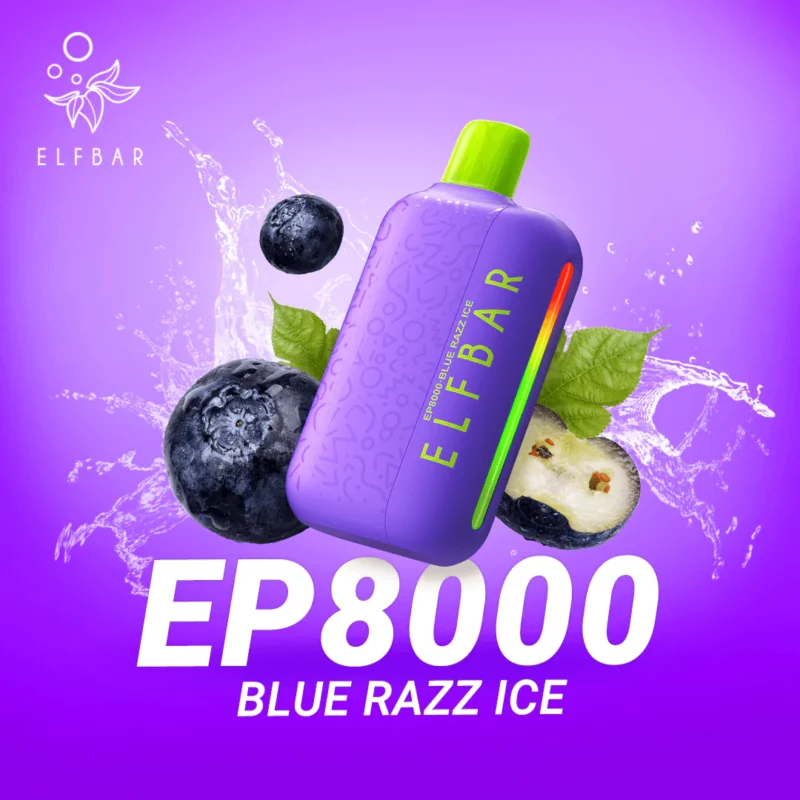ELFBAR EP8000 PUFFS BLUE RASPBERRY